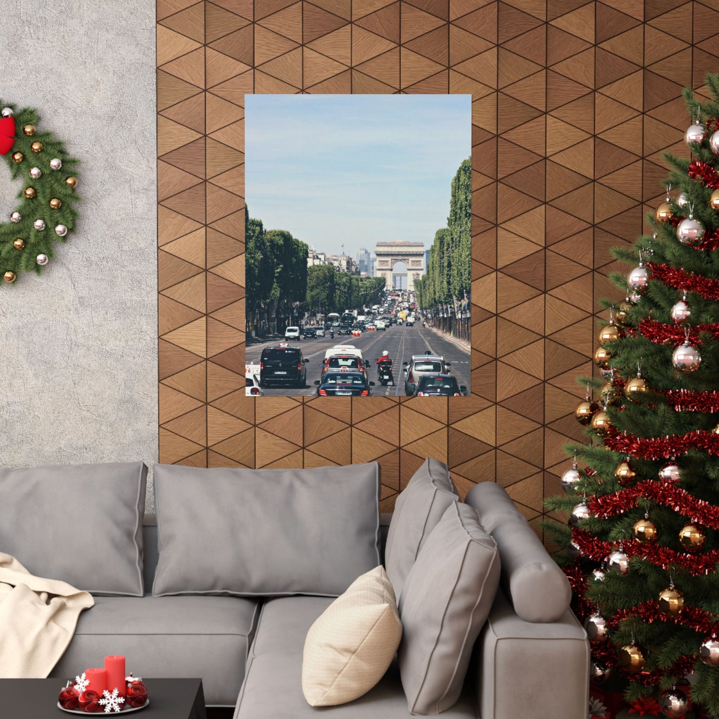 "Road to the Arc de Triomphe" Matte Vertical Posters