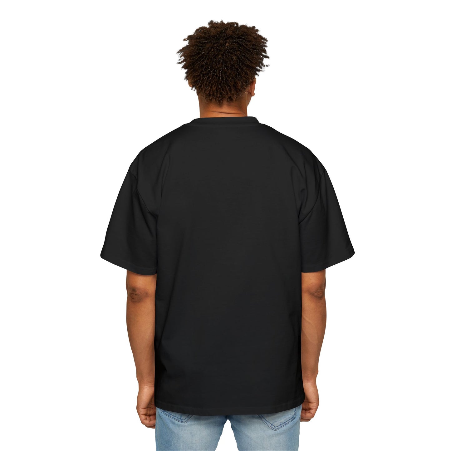 Anime Style Art Men's Heavy Oversized Tee- "Back at It"