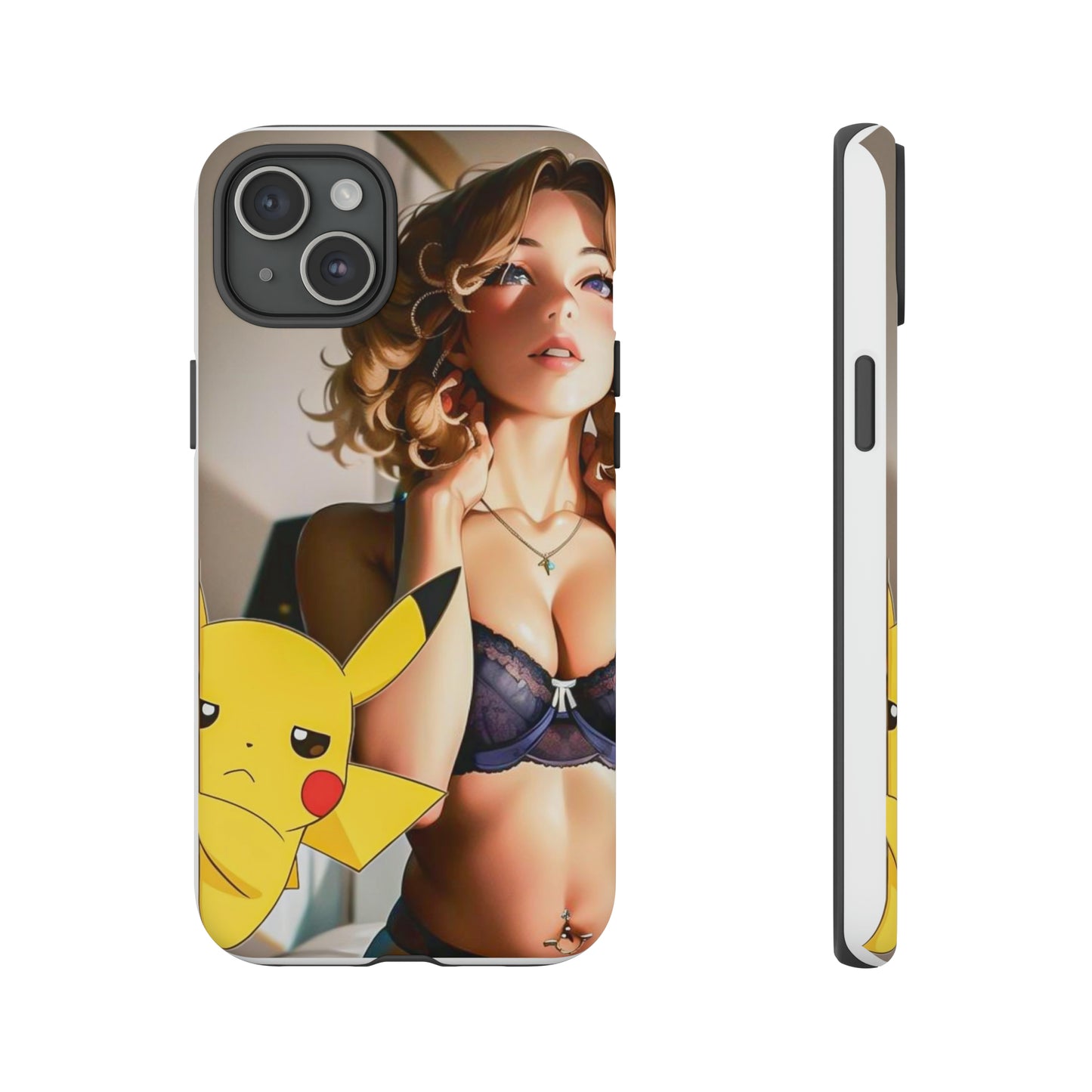 Blonde with Pika- Anime Style Art Tough Cases