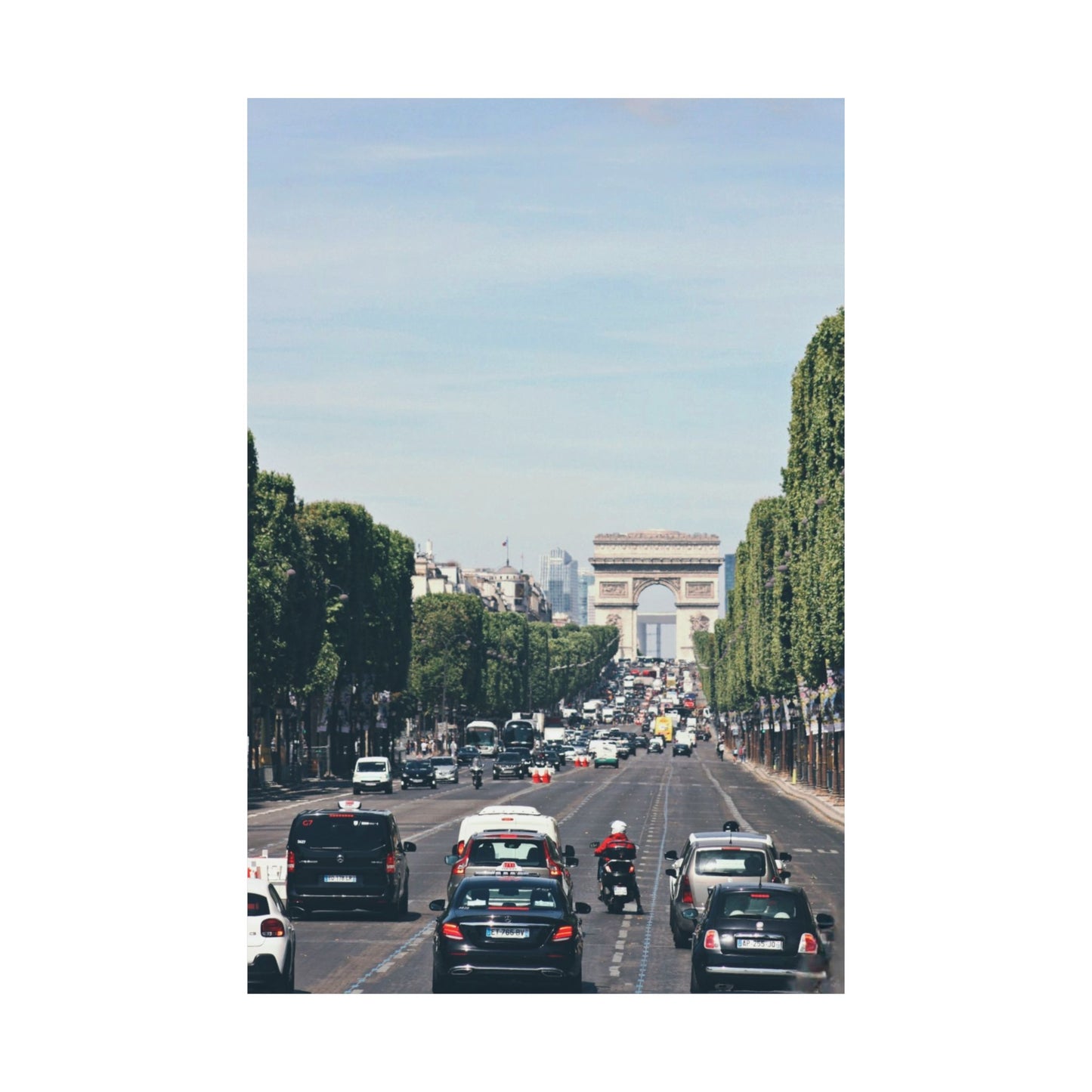 "Road to the Arc de Triomphe" Matte Vertical Posters