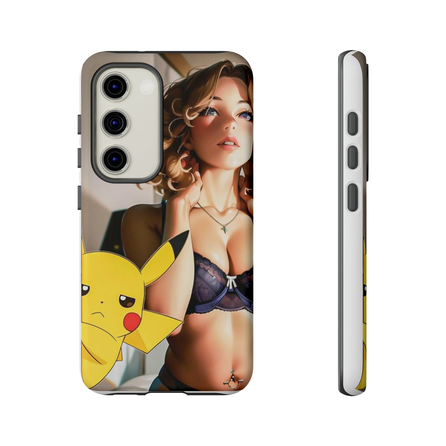 Blonde with Pika- Anime Style Art Tough Cases