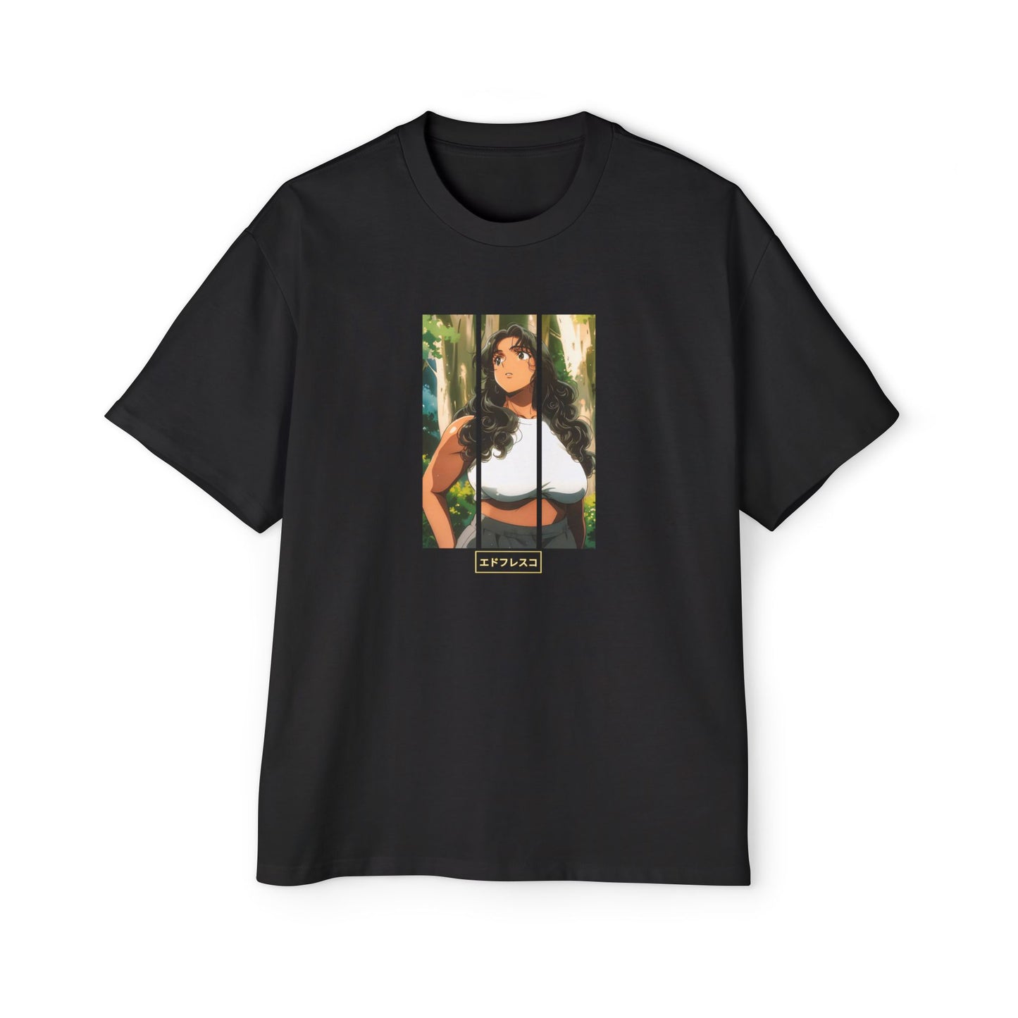 Anime Style Art Men's Heavy Oversized Tee- "Back at It"