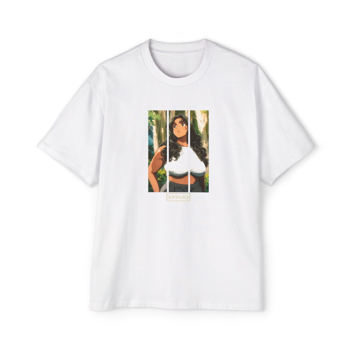 Anime Style Art Men's Heavy Oversized Tee- "Back at It"