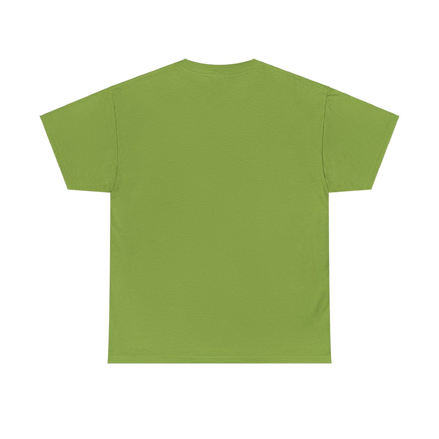 Anime Style Art Unisex Heavy Cotton Tee- "Green Invader #1"