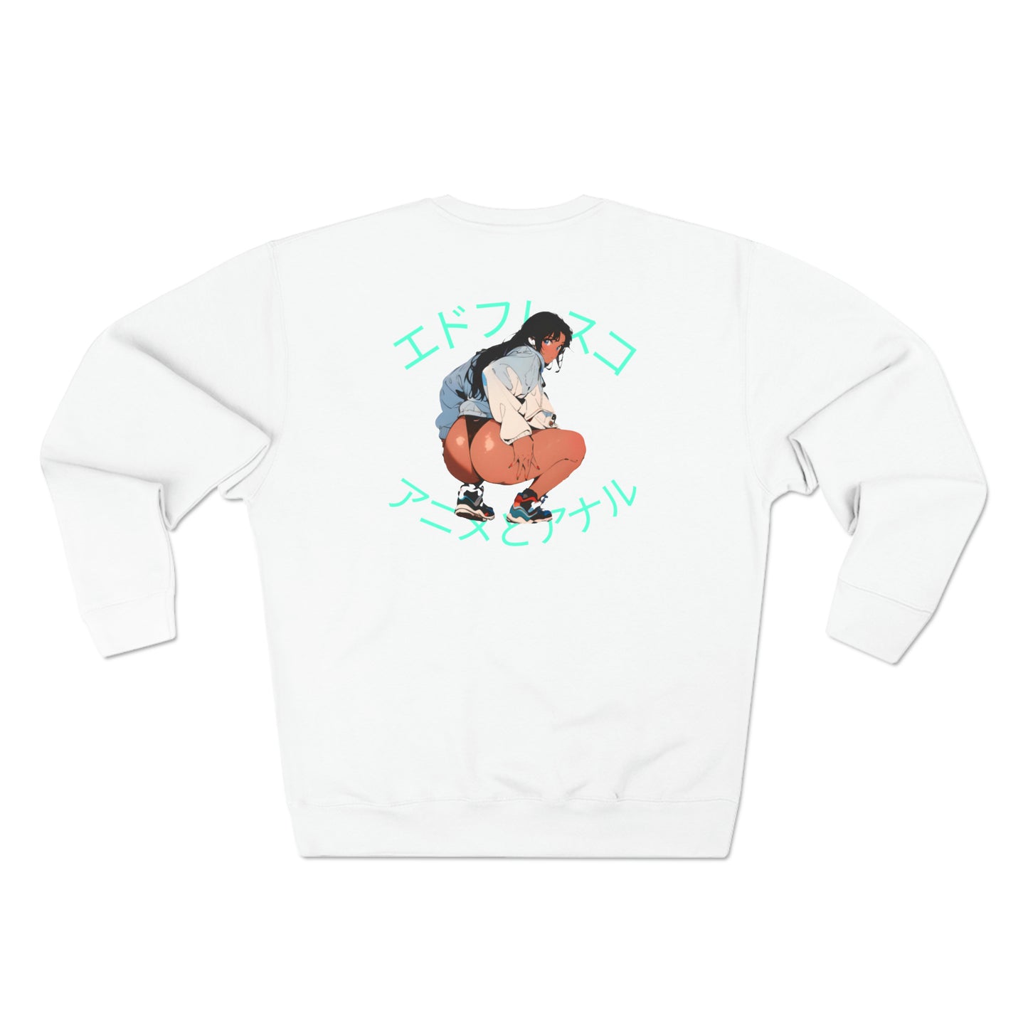 Anime Style Art Unisex Premium Crewneck Sweatshirt- "Anime & A**L #3"