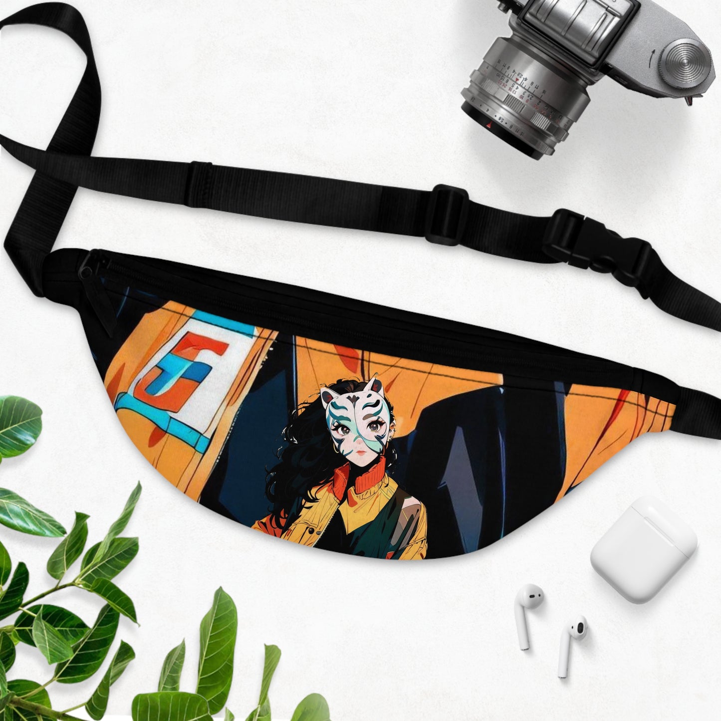 Anime Style Art Fanny Pack- "Kat on the Attack"