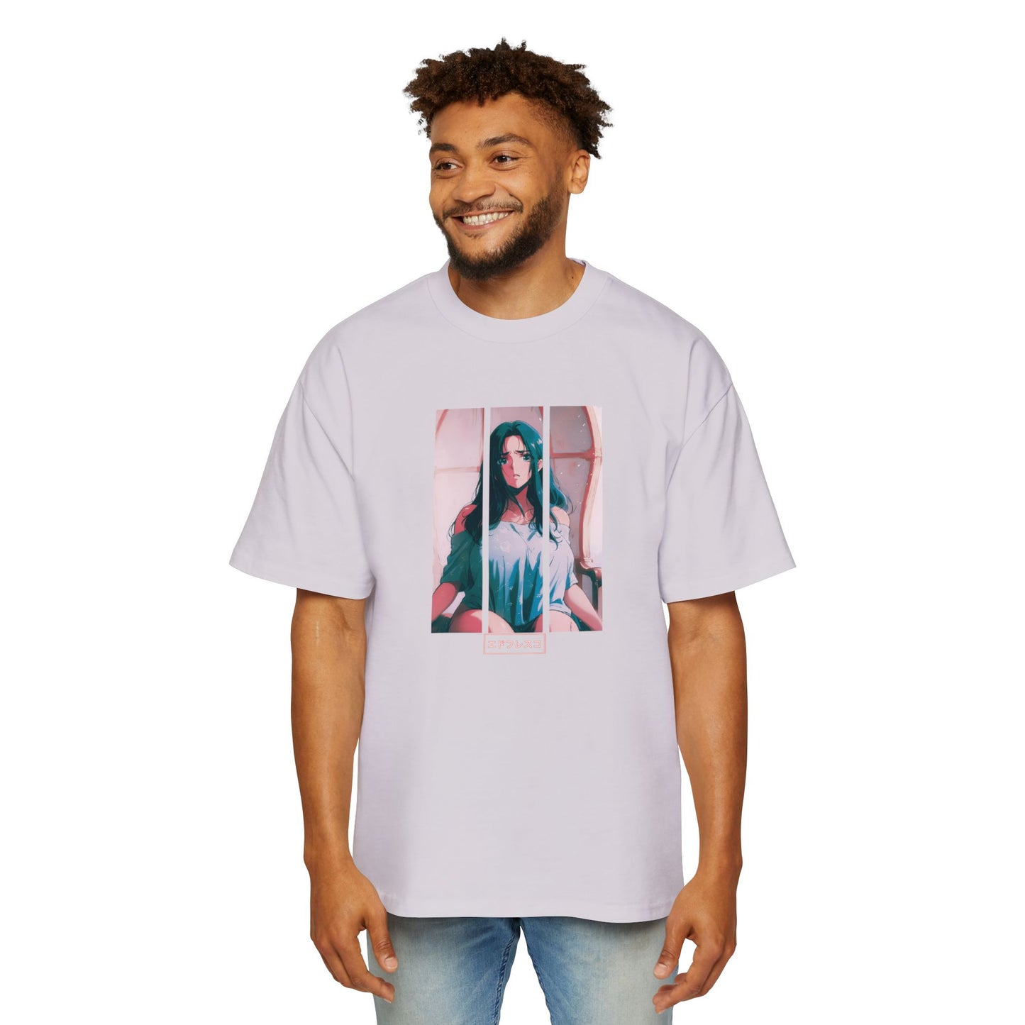 Anime Style Art Men's Heavy Oversized Tee- "Special"