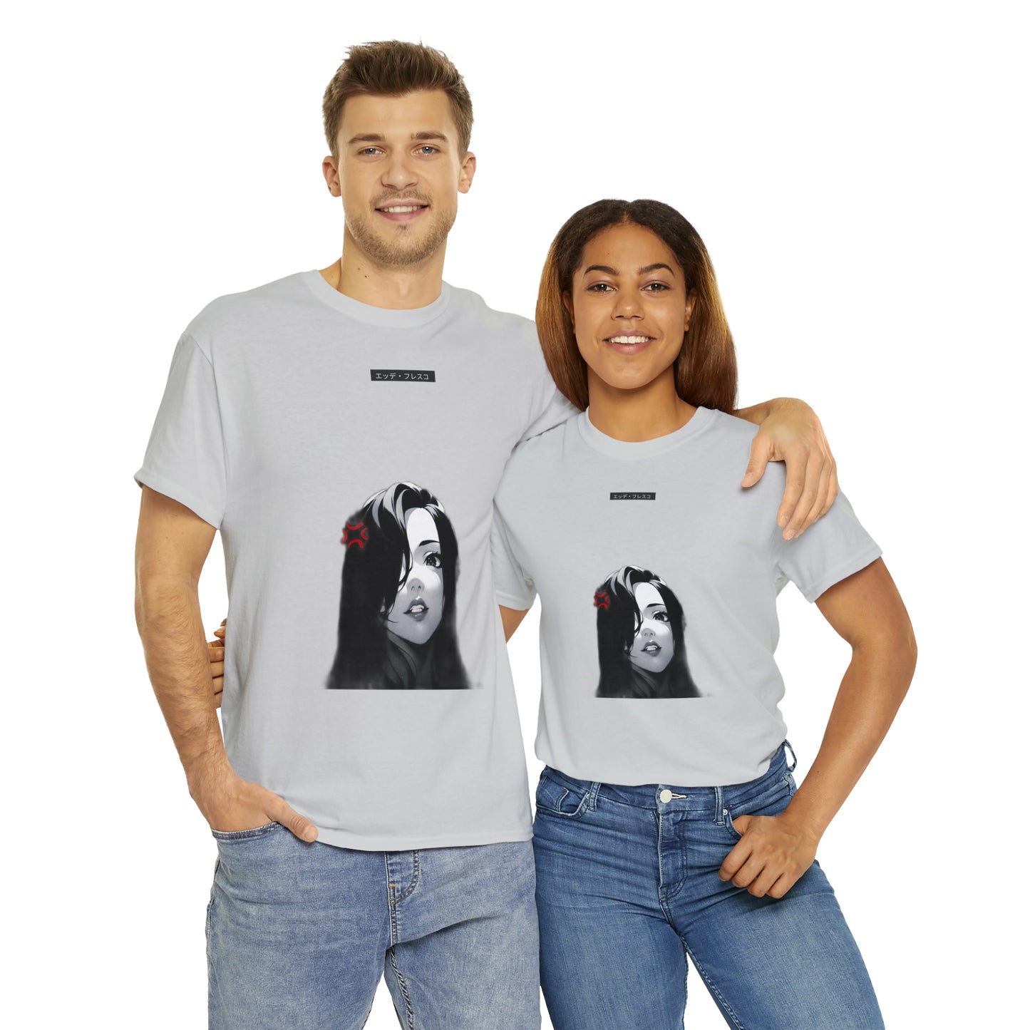 First and Second Form- Anime Style Art Unisex Heavy Cotton Tee