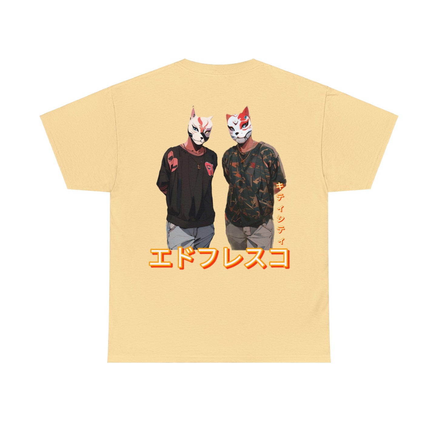 Anime Styel Art Unisex Heavy Cotton Tee- "Kings of Kitty City"