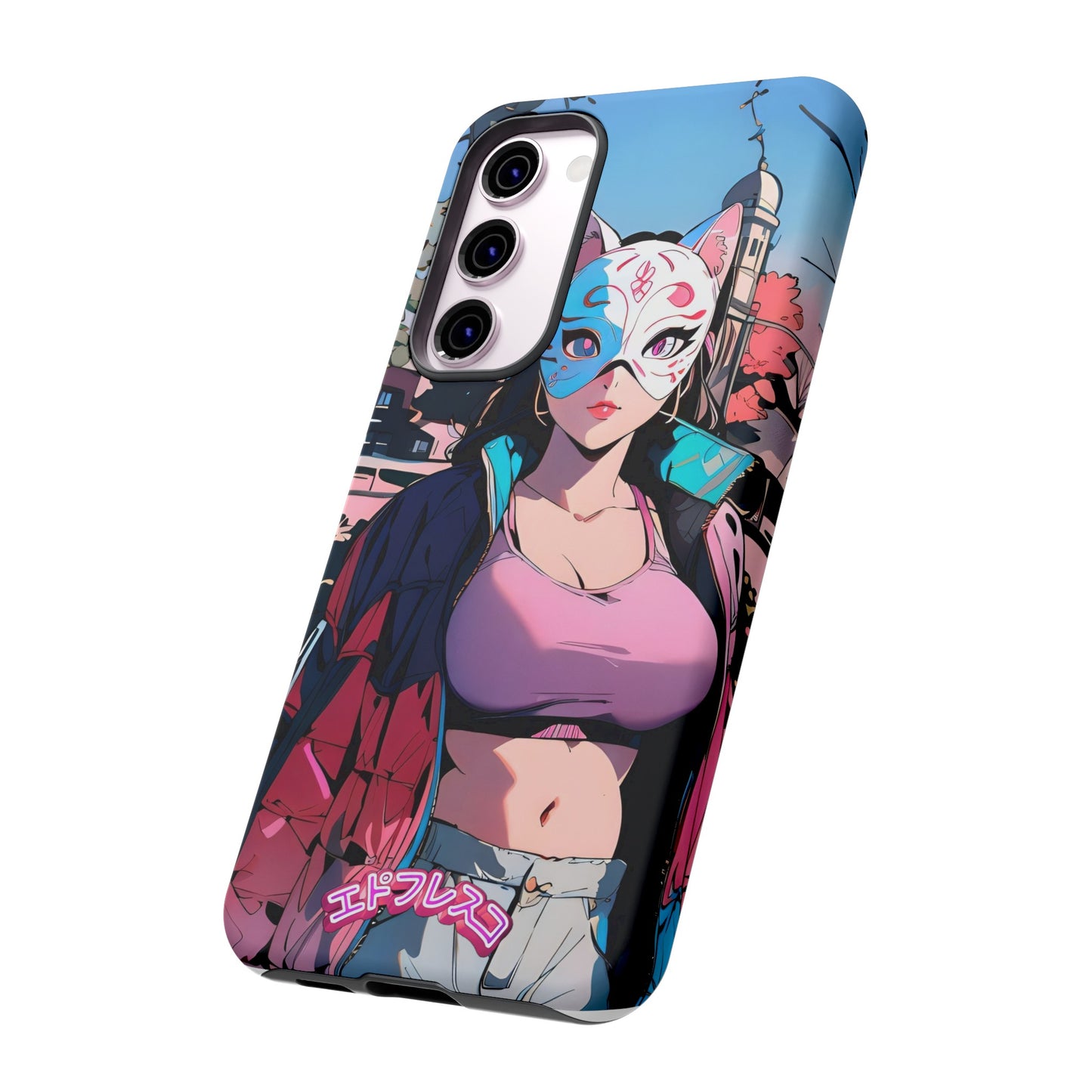 Anime Style Art Tough Cases- "Kitty City Boss #3"