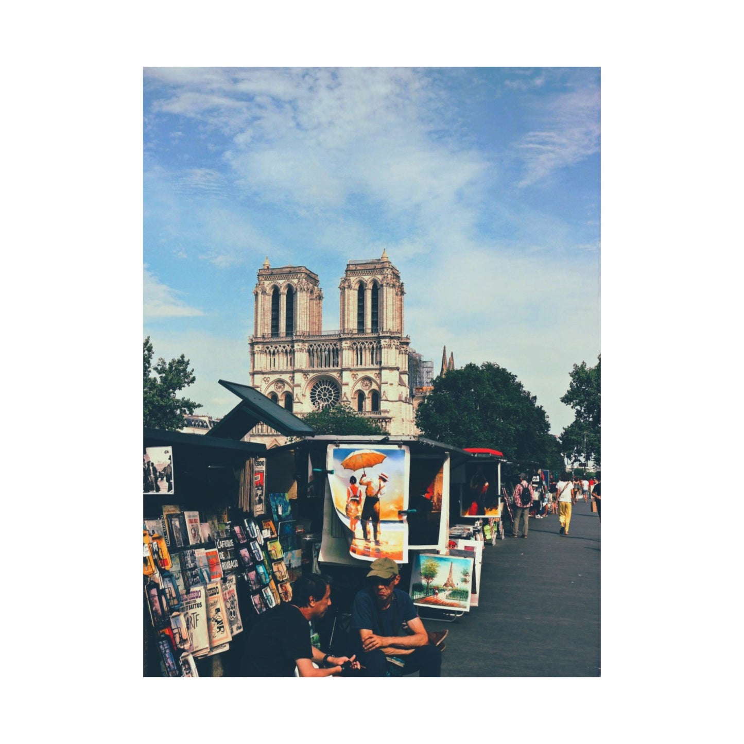 "Notre Dame Cathedral" Matte Vertical Posters