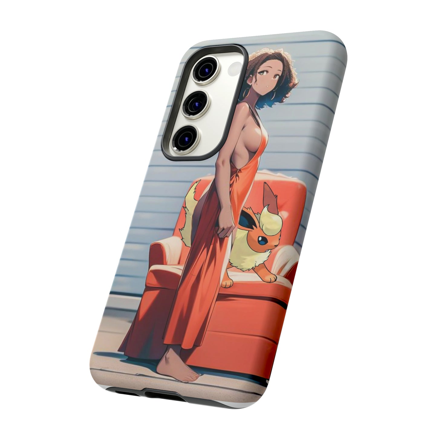 Flames She Has- Anime Style Art Tough Cases