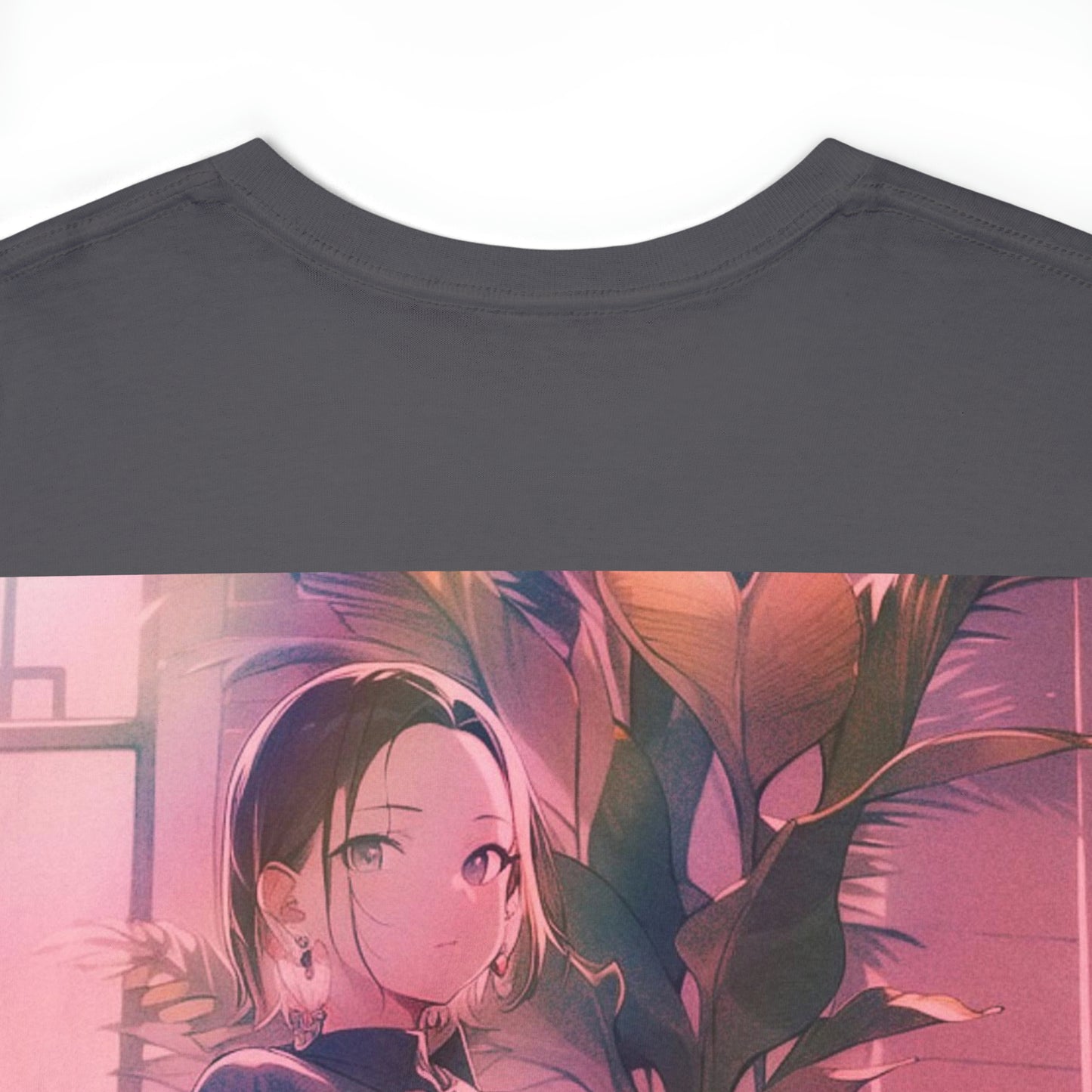 Ms. Green Thumb- Anime Style Art Unisex Heavy Cotton Tee