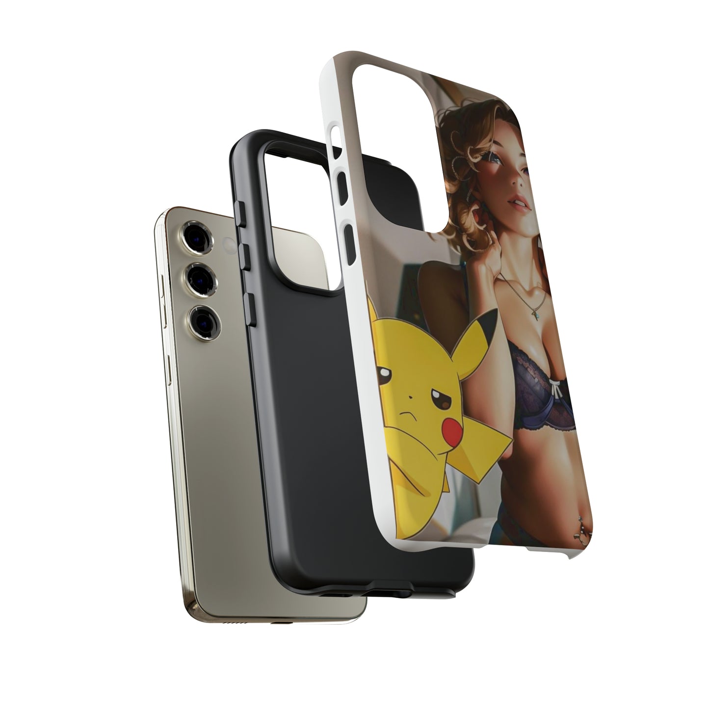 Blonde with Pika- Anime Style Art Tough Cases