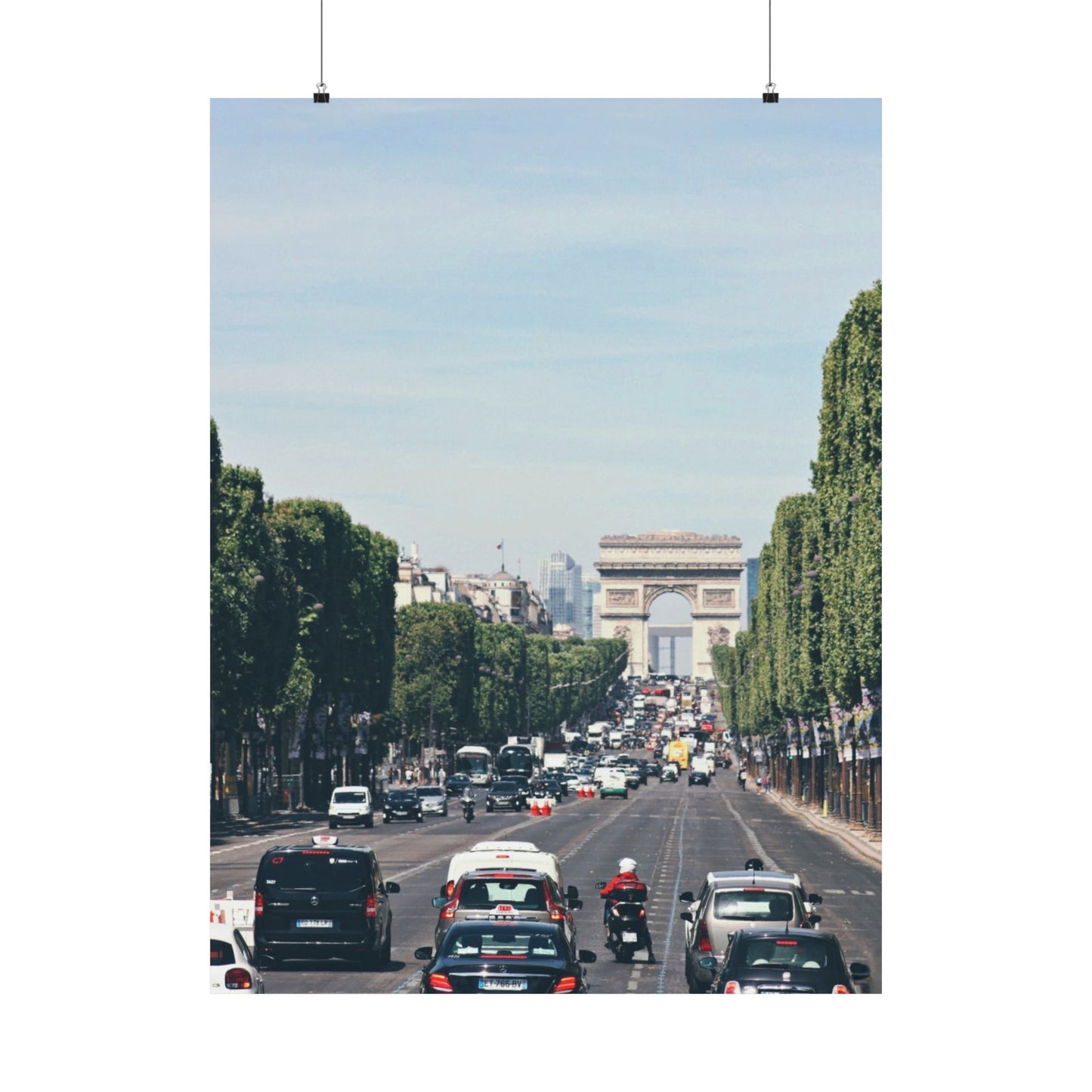 "Road to the Arc de Triomphe" Matte Vertical Posters