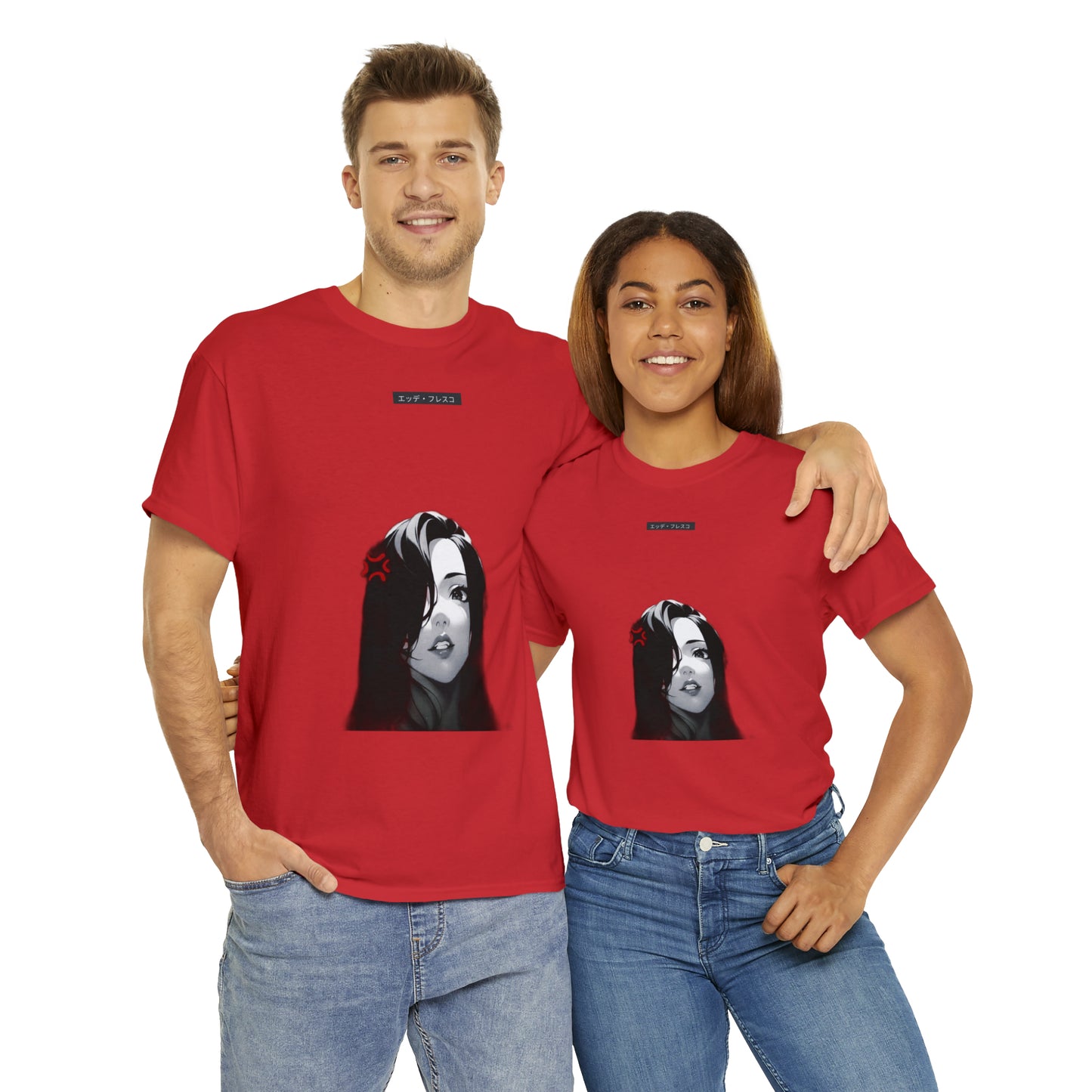 First and Second Form- Anime Style Art Unisex Heavy Cotton Tee
