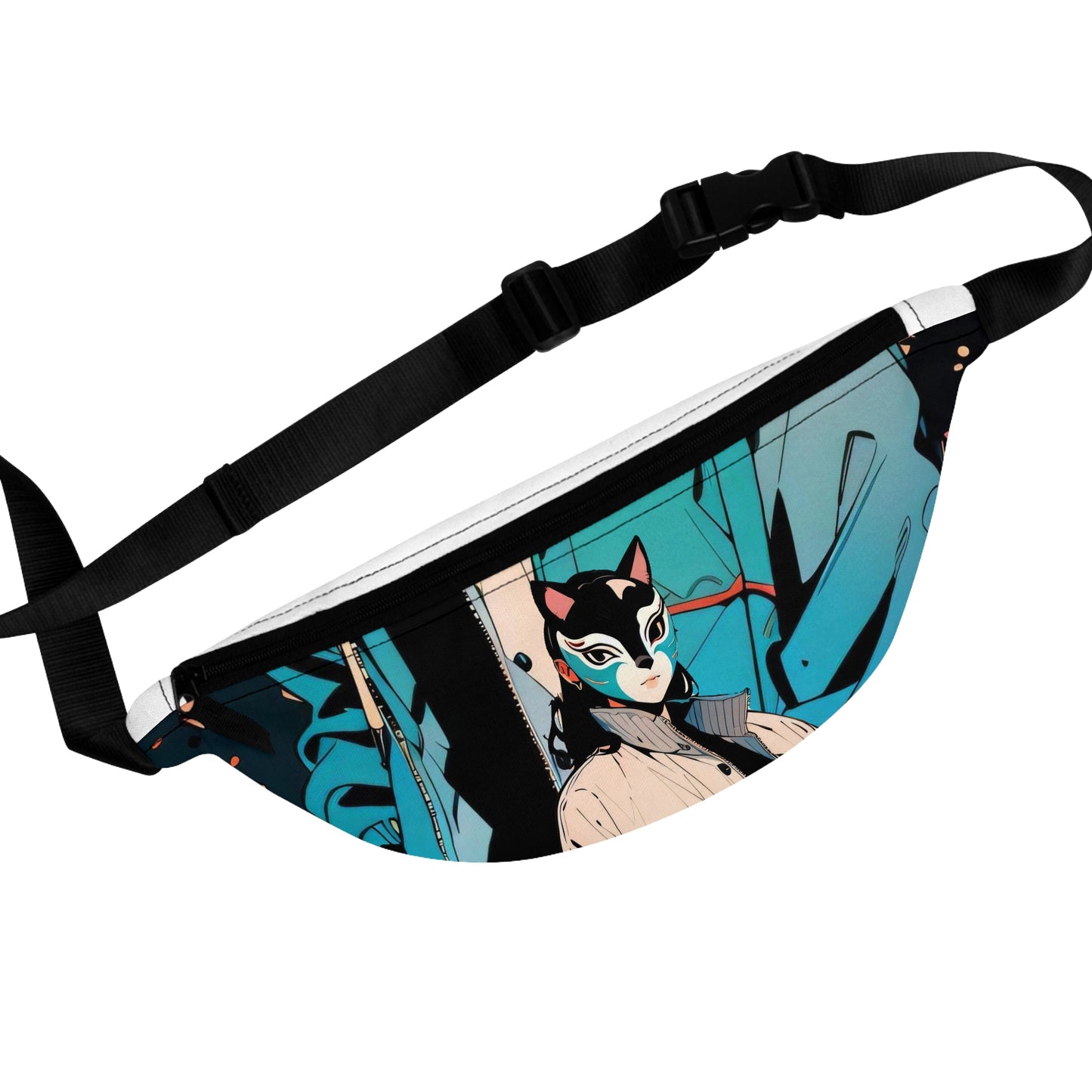 Anime Style Art Fanny Pack- "The Stray Kat"