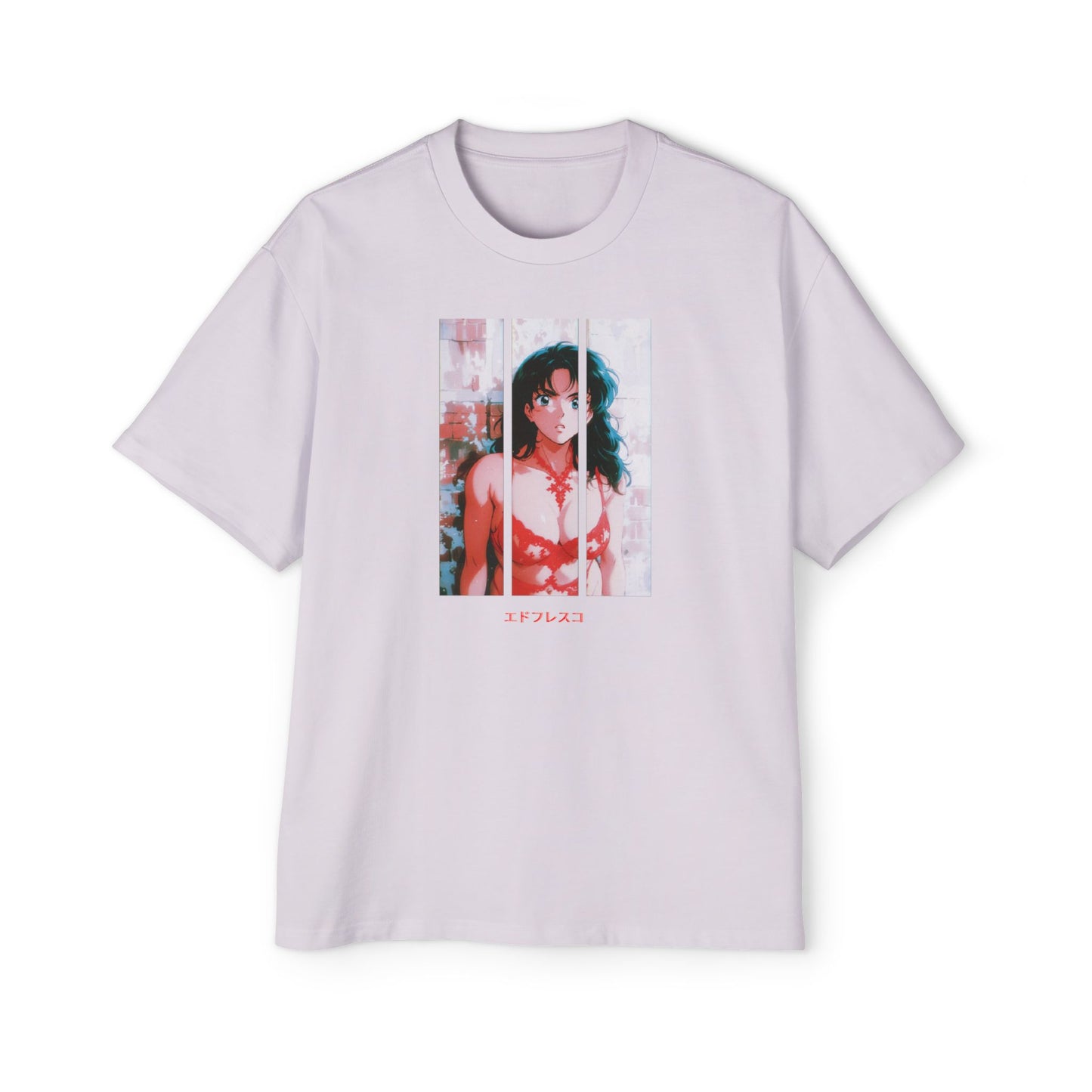 Anime Style Art Men's Heavy Oversized Tee- "Wifey"