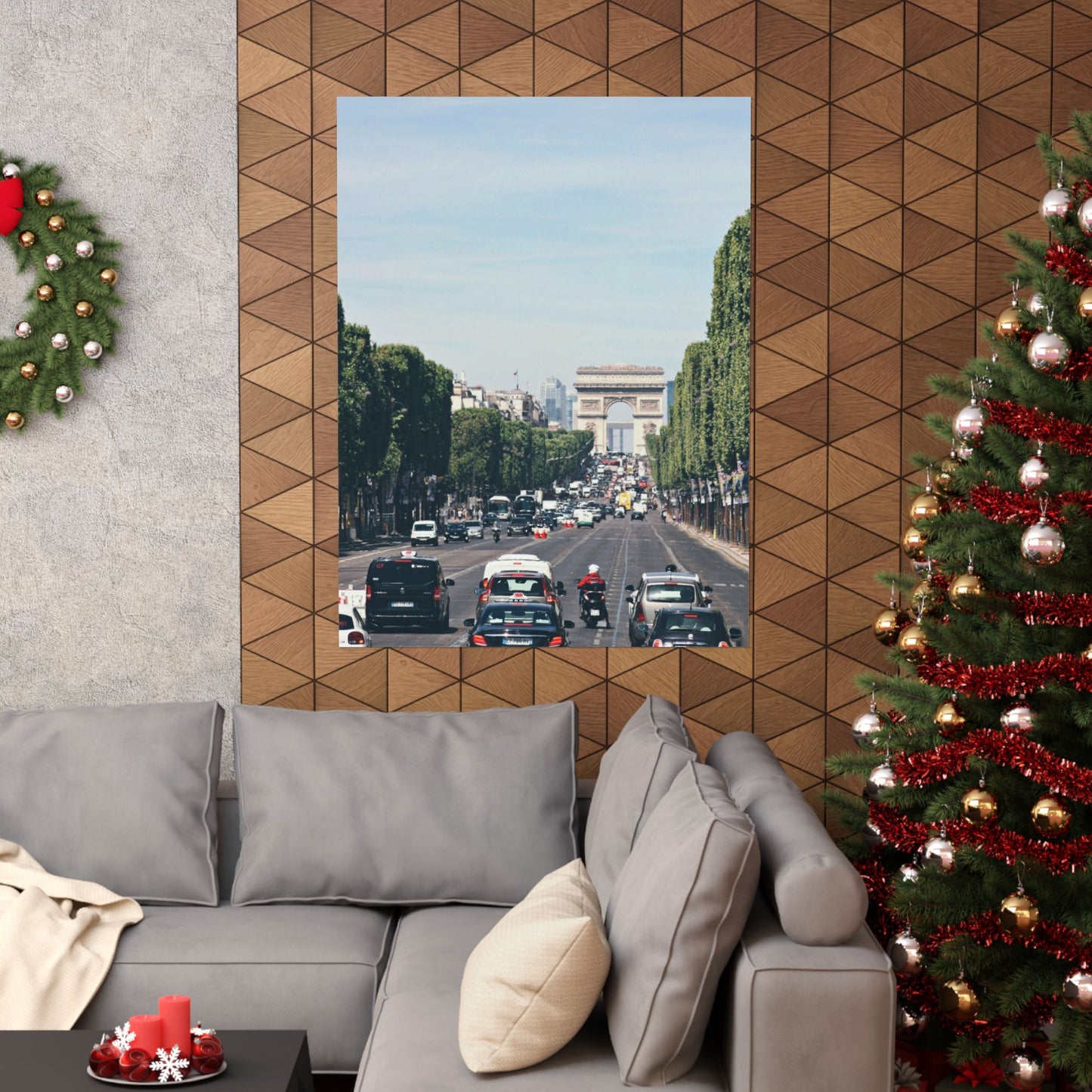 "Road to the Arc de Triomphe" Matte Vertical Posters