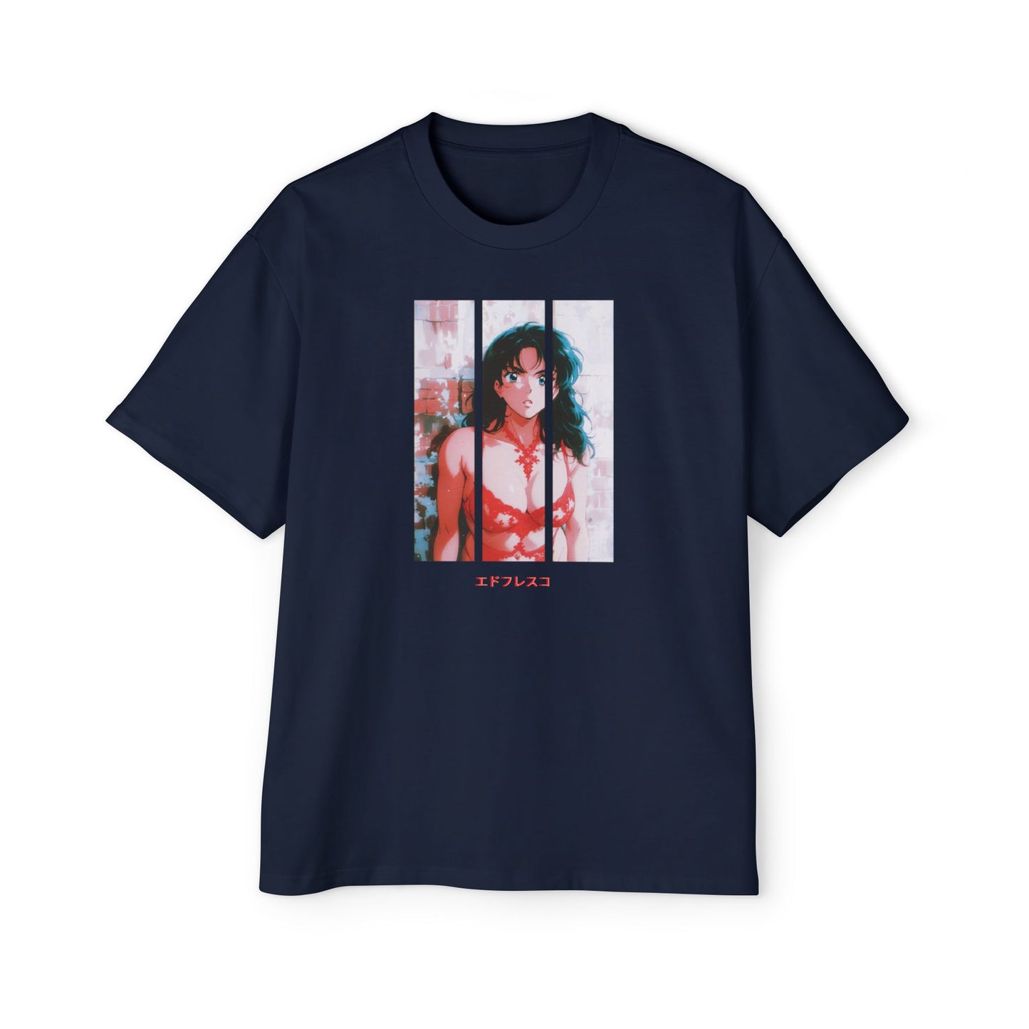 Anime Style Art Men's Heavy Oversized Tee- "Wifey"