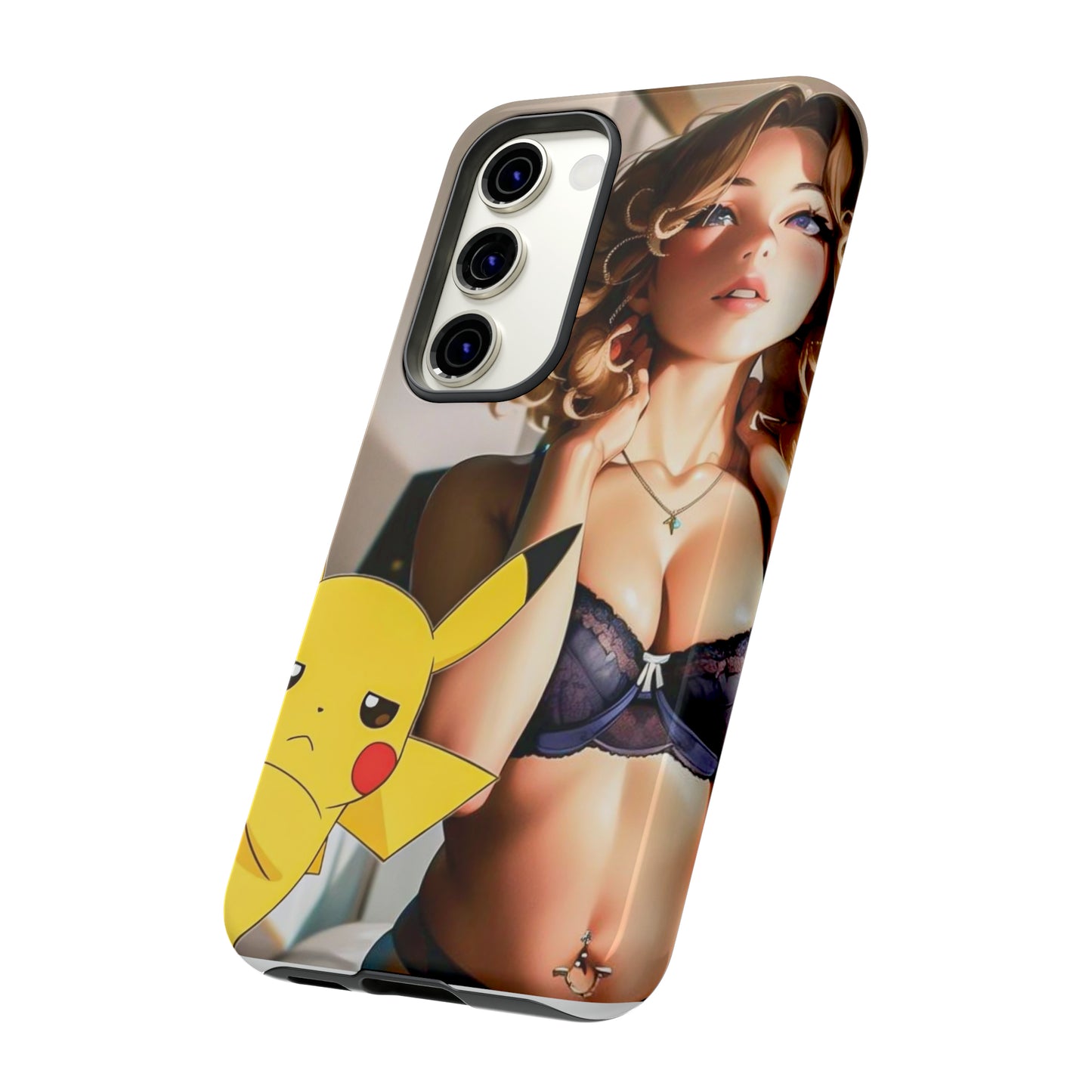 Blonde with Pika- Anime Style Art Tough Cases