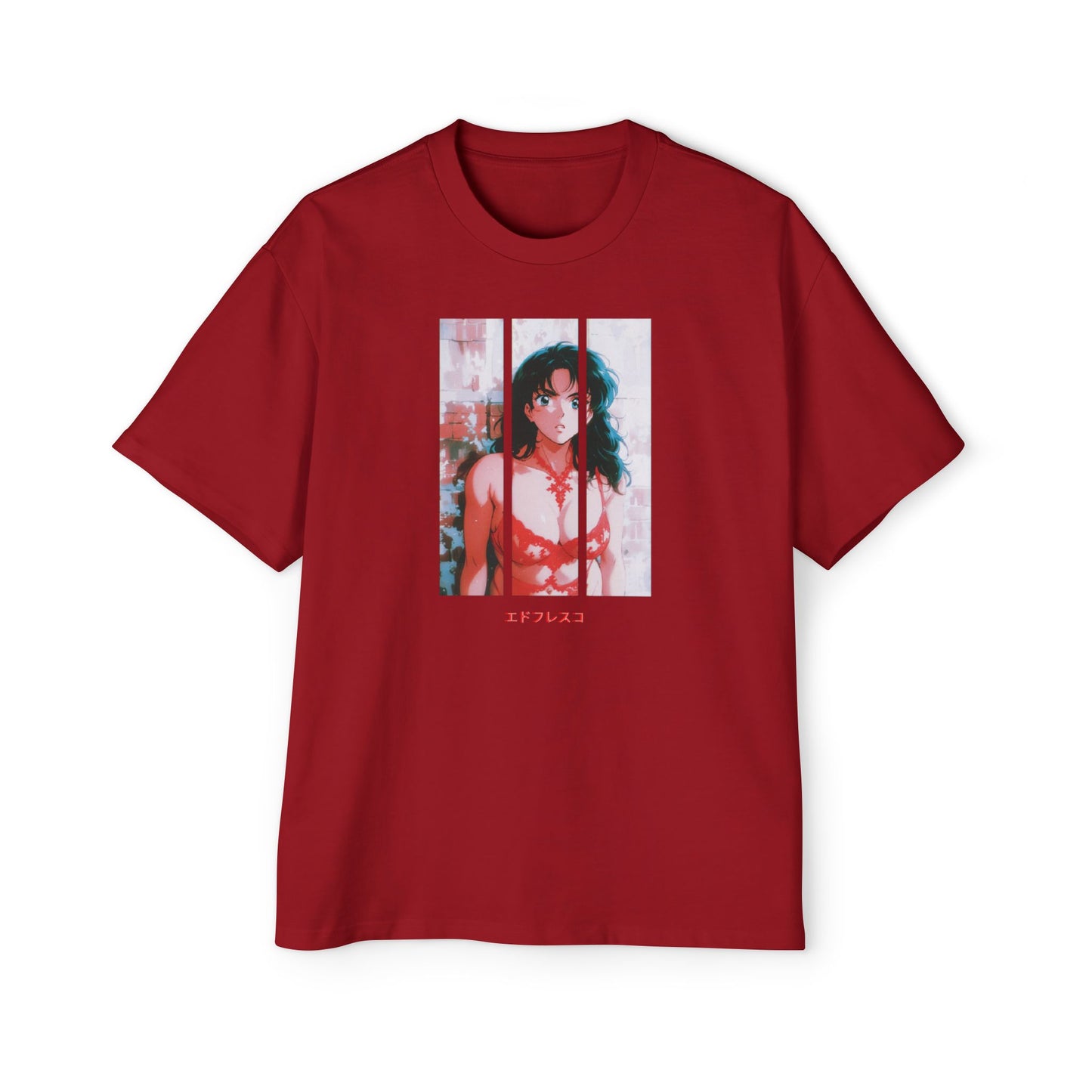 Anime Style Art Men's Heavy Oversized Tee- "Wifey"