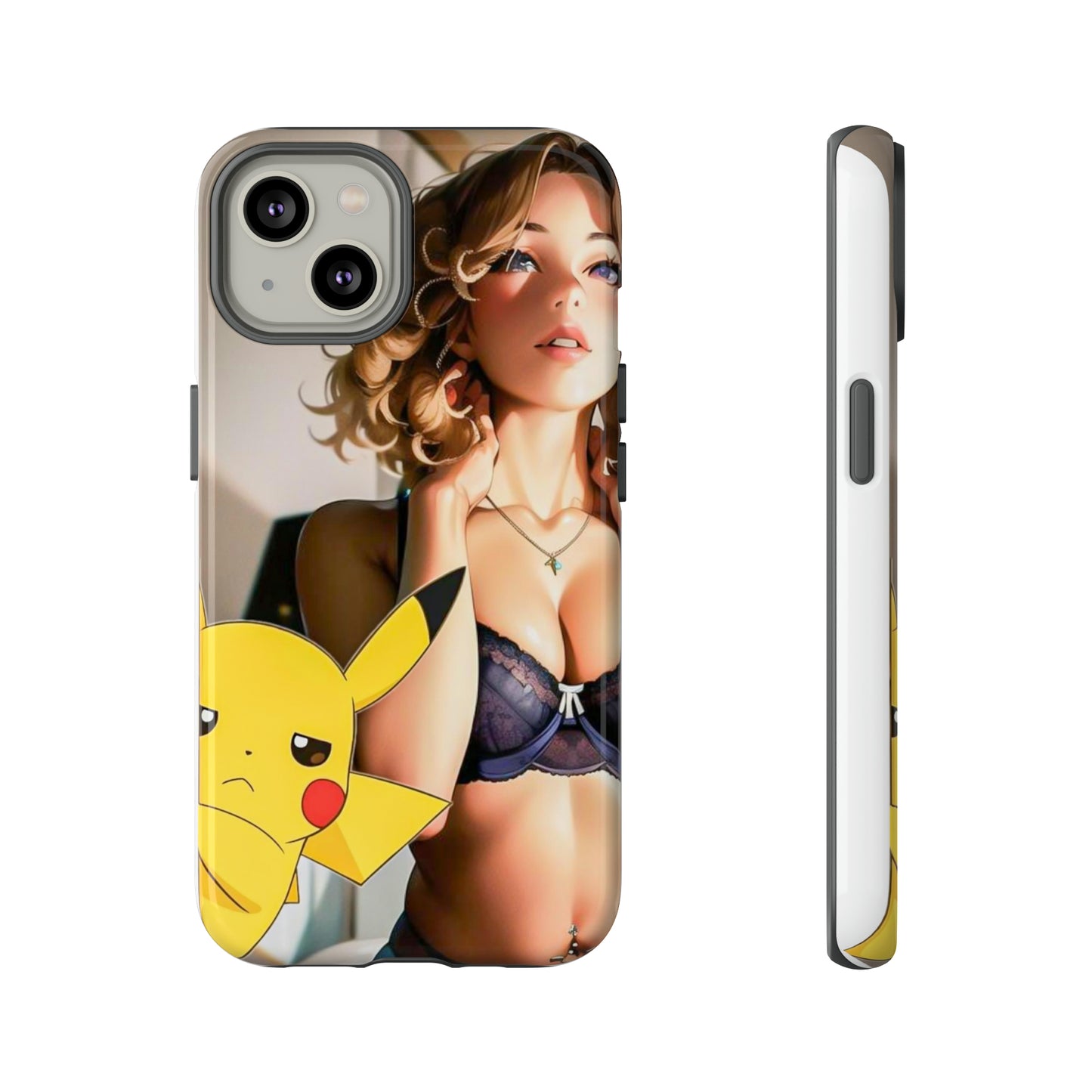 Blonde with Pika- Anime Style Art Tough Cases