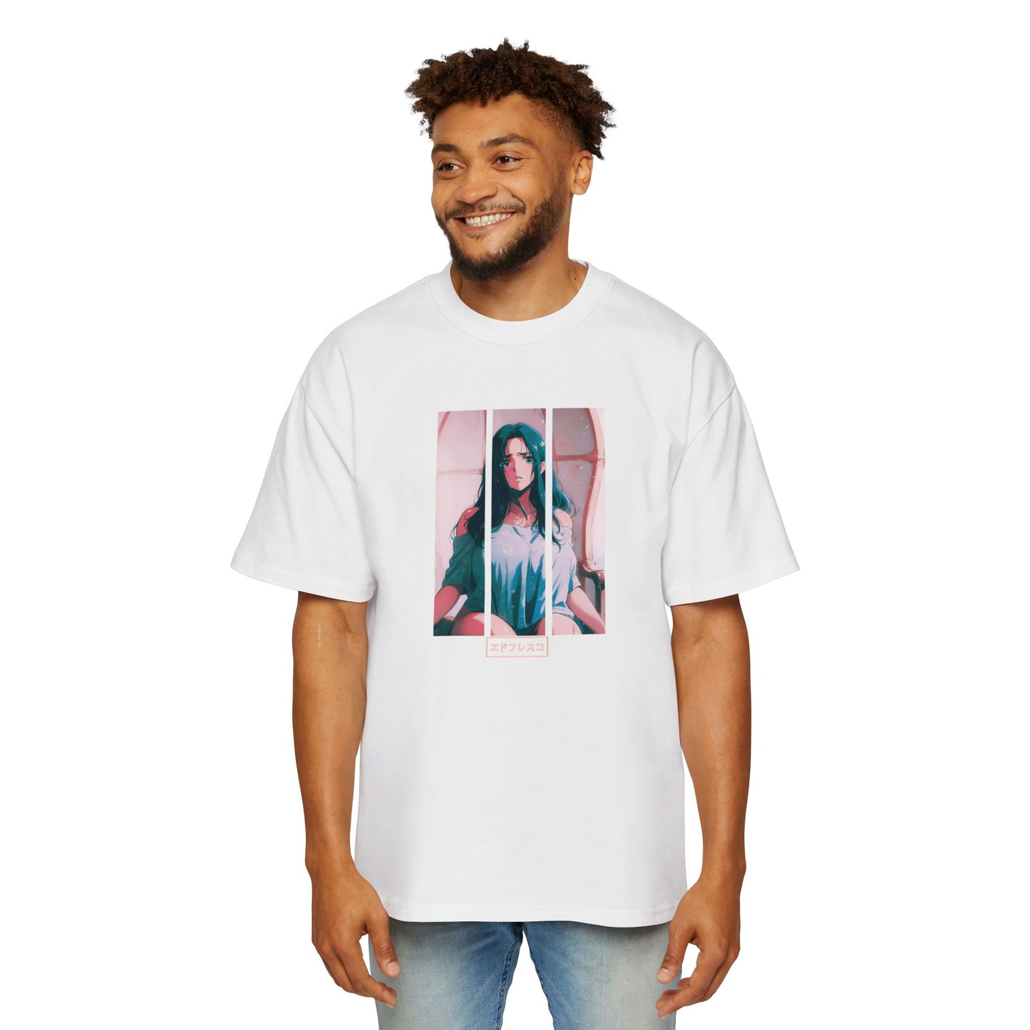 Anime Style Art Men's Heavy Oversized Tee- "Special"