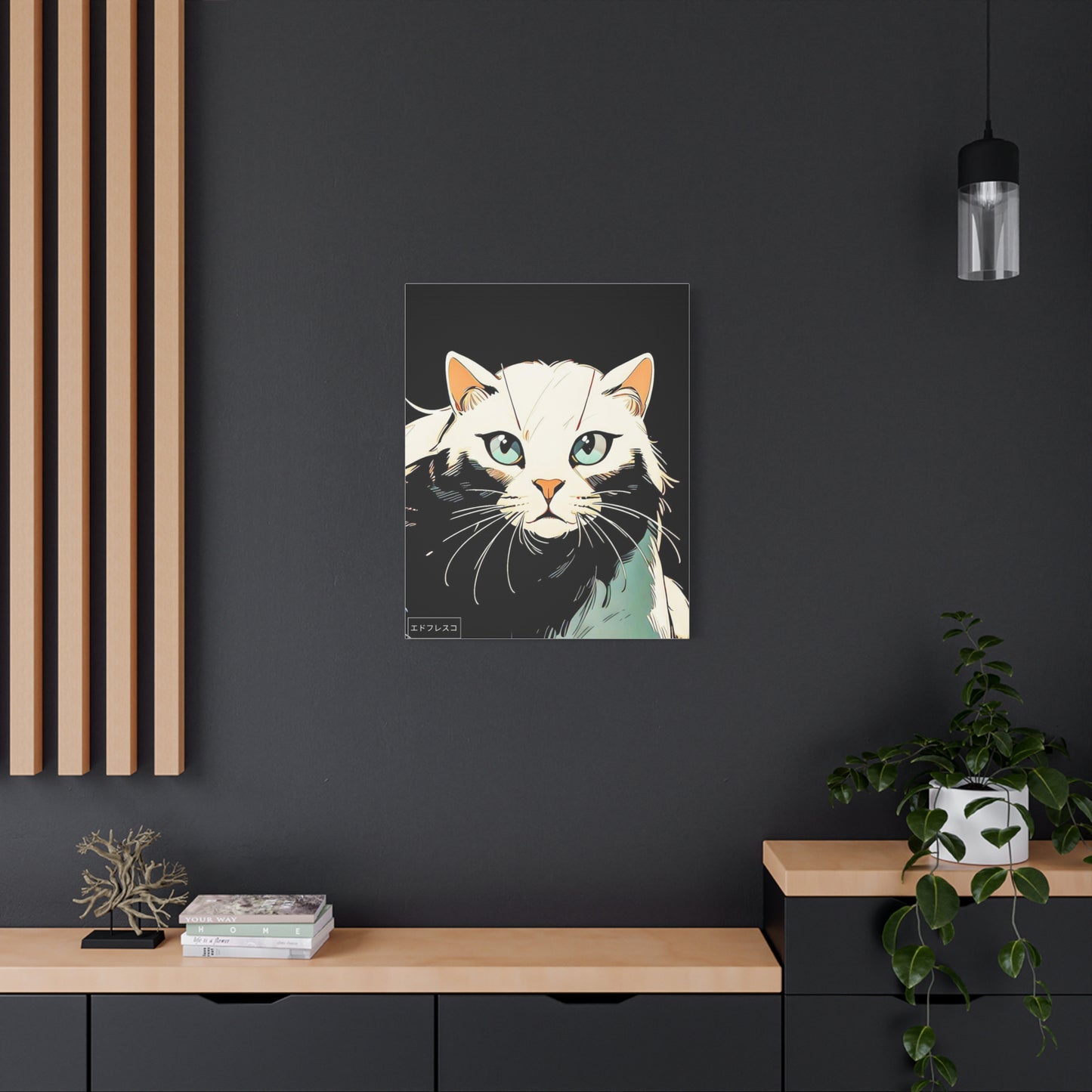 Anime Style Art Matte Canvas, Stretched, 1.25"- "The Stray Friends #3"