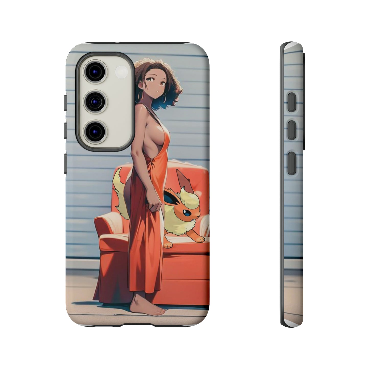 Flames She Has- Anime Style Art Tough Cases