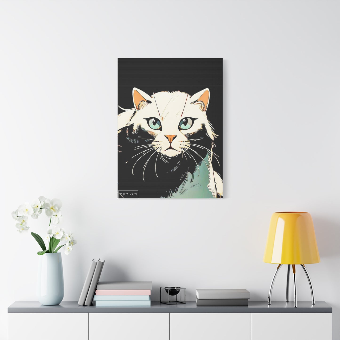 Anime Style Art Matte Canvas, Stretched, 1.25"- "The Stray Friends #3"