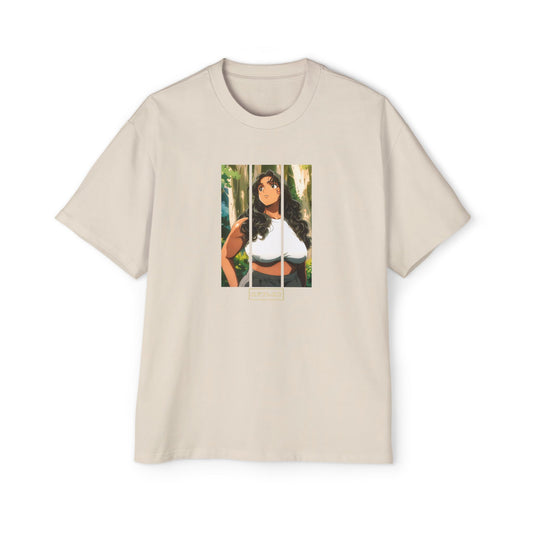 Anime Style Art Men's Heavy Oversized Tee- "Back at It"