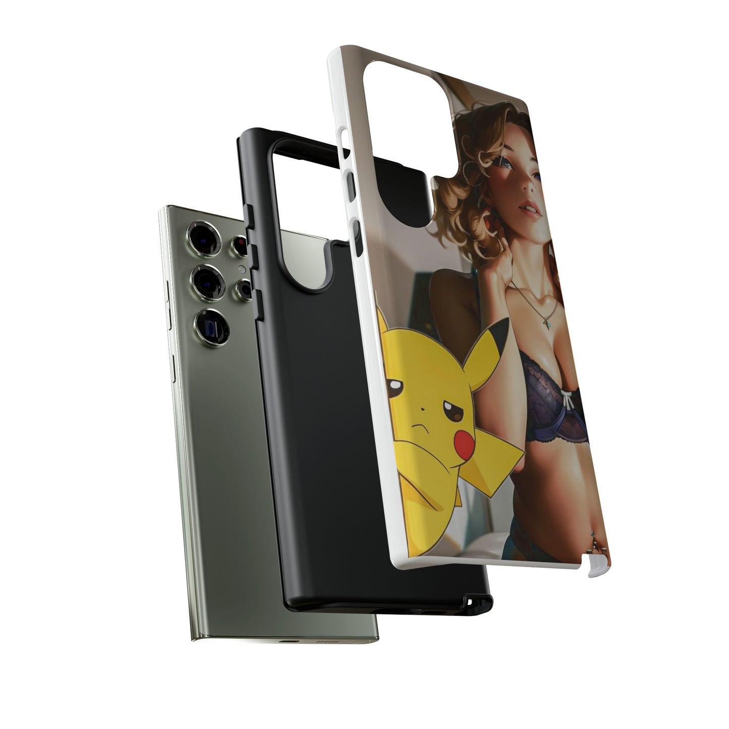 Blonde with Pika- Anime Style Art Tough Cases